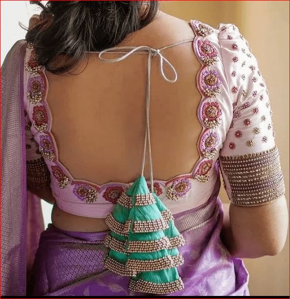 Back Neck Blouse Designs for Silk Sarees | Pattu Saree Blouse Designs-nlmtdanang.com.vn