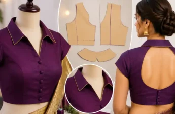 Collar neck blouse pattern - Boutique Styles for a Royal Look